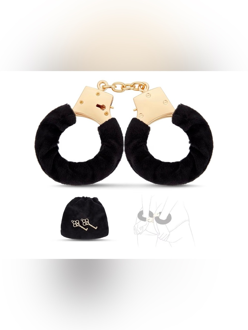 Luxury Black & Gold Adjustable Wrist Set
